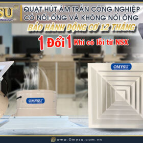 Tìm hiểu quạt hút âm trần công nghiệp và ứng dụng loại quạt này