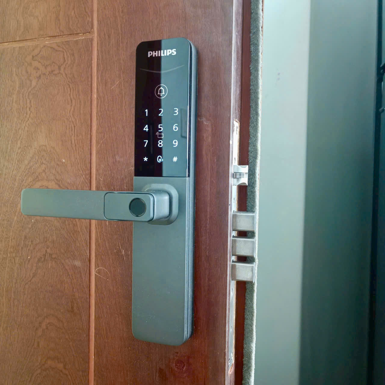 Khóa cửa Philips DDL615-5HBS vân tay FPC Thụy Điển