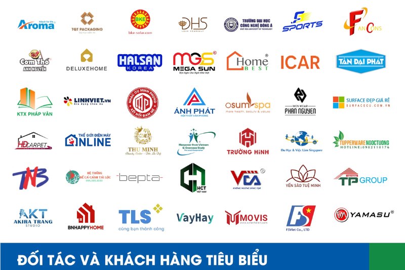 Các đối tác và khách hàng tin tưởng sử dụng dịch vụ quản trị website của Minh Dương Media