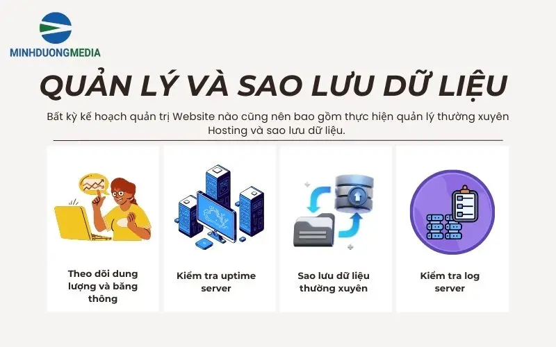 Quản lý hosting và sao lưu dữ liệu