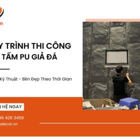 Thi công tấm ốp tường giả đá đẹp | Báo giá nhanh