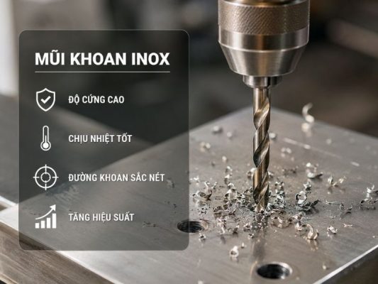 Vì sao cần sử dụng mũi khoan chuyên dụng cho inox?