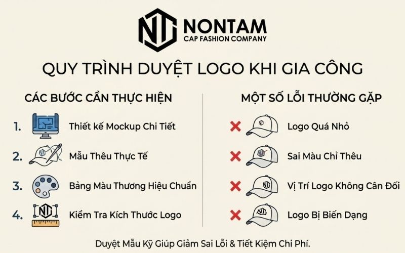 Kiểm trai kỹ về thiết kế trước khi đưa vào sản xuất nón kết