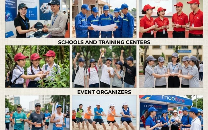 Những đối tượng nên đặt nón kết theo yêu cầu