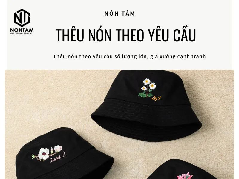 Nón thêu chữ theo yêu cầu là gì?