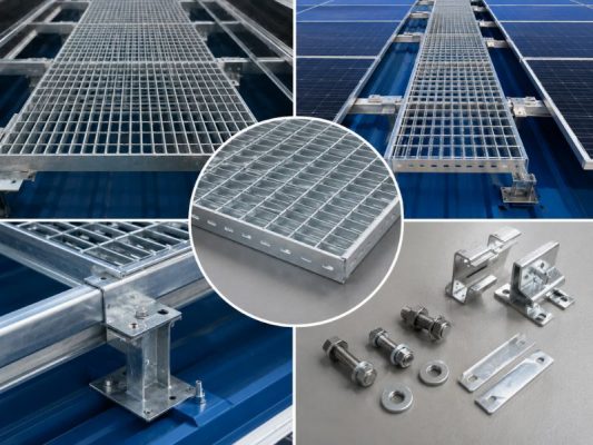 Cấu tạo của sàn thao tác năng lượng mặt trời