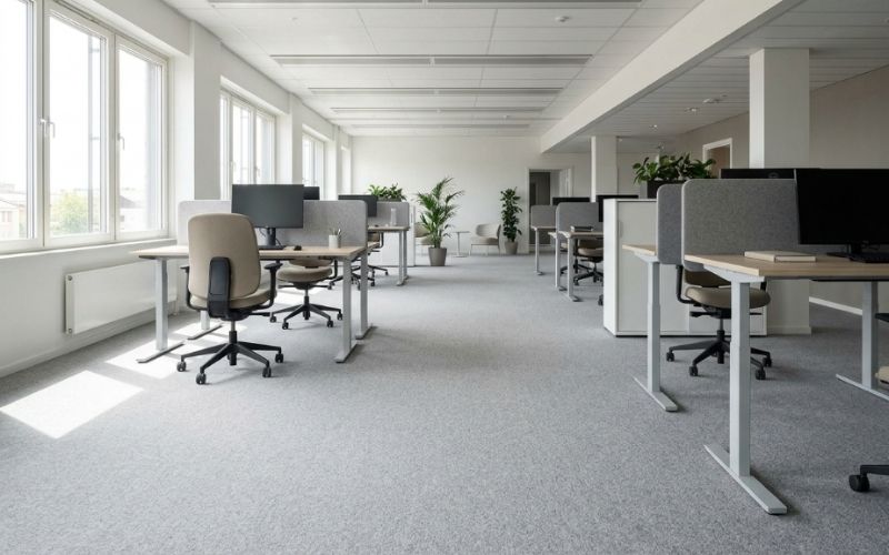 Những lưu ý khi chọn thảm nỉ trải sàn văn phòng 