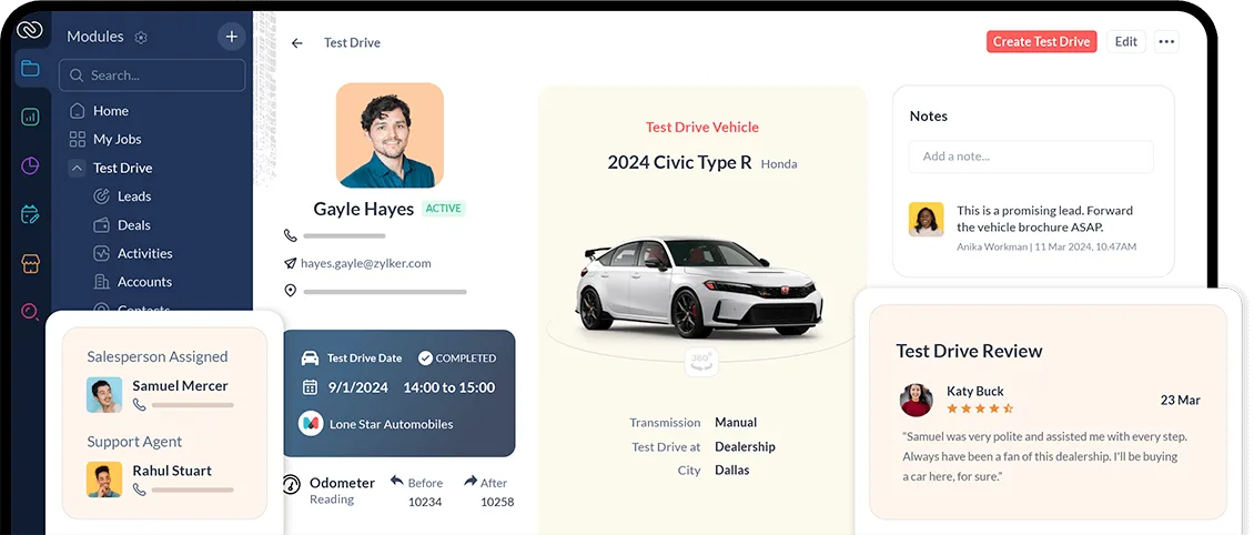 Zoho CRM cho doanh nghiệp bán hàng