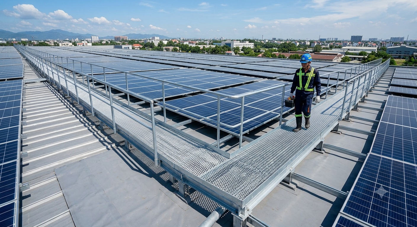 sản xuất sàn thao tác solar