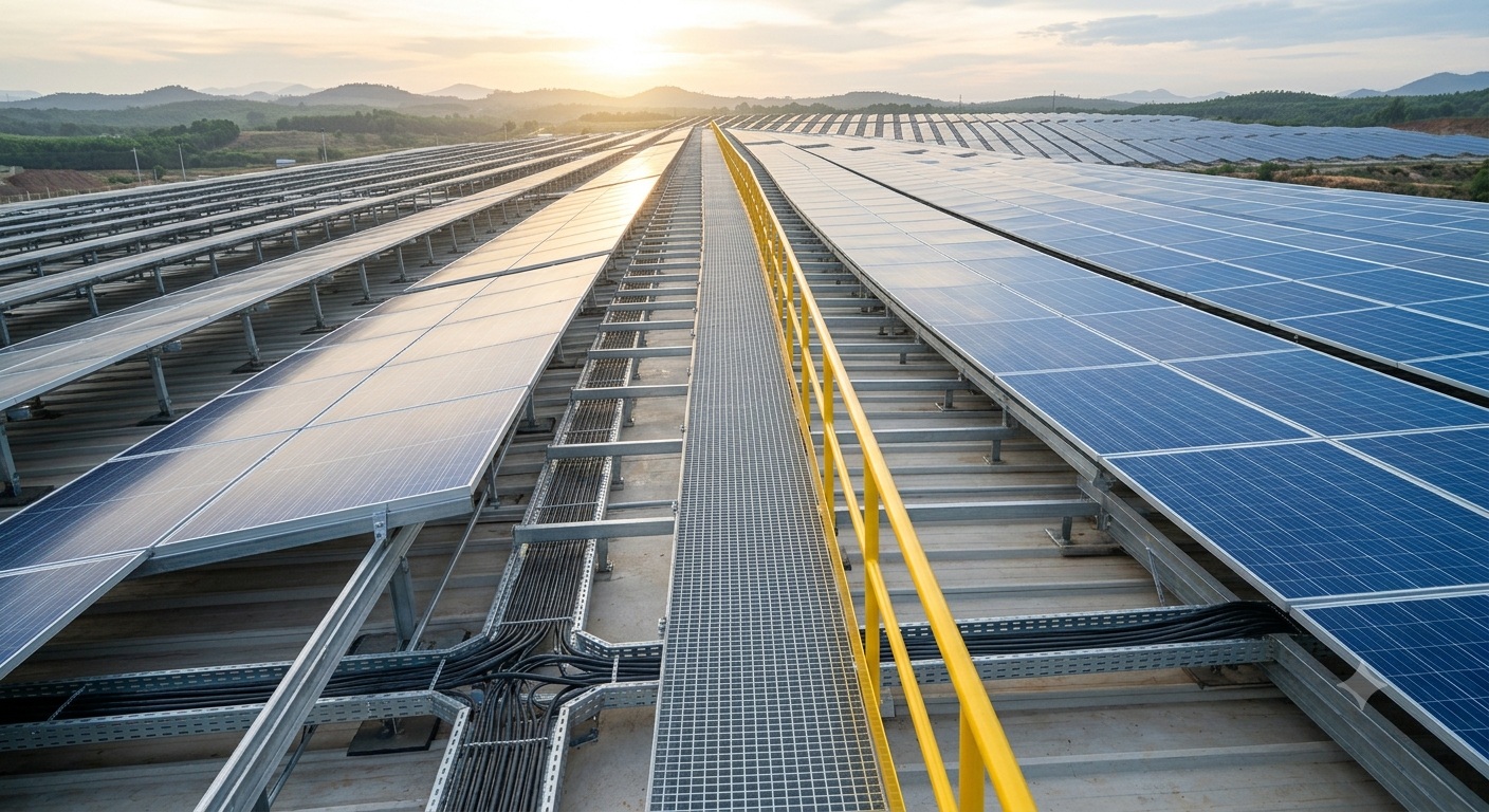 sản xuất sàn thao tác solar